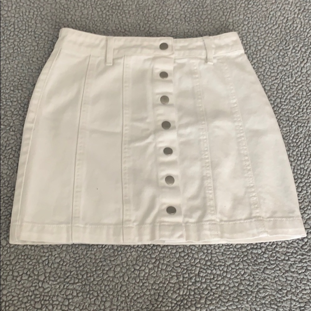 White Forever 21 jean skirt